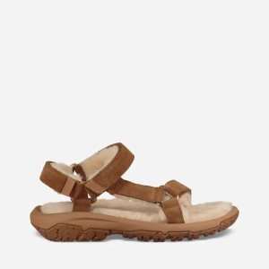 Teva Hurricane Shearling - Dámske Sandále - Hnede